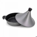 Plat à tajine induction gris 28cm cheffinger Plat à tajine induction gris 28cm cheffinger