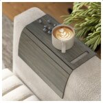 Plateau daccoudoir de canap� en bois tablette pliable support pour tasse de caf� repose - bras tapis ...