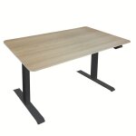 Plateau pour bureau rglable en hauteur home deluxe agora 120 x 60 cm marron
