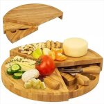 Plateau  fromages en bambou - plateau  collation - plateau de service - plateau  fromages - ensemble ...