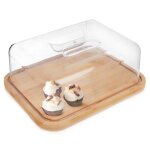 Plateau � fromage - vilde - avec couvercle - 28 x 22 x 11 cm - bois de bambou