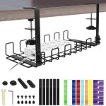 Plateau de gestion des cbles sous le bureau kit cable management bureau chemin de cbles en fil mtallique ...