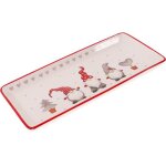 Plateau de nol en cramique assiette de service rectangulaire plateau de dner de nol - ondes plat