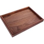 Plateau de petit - djeuner en bois plateau repas de service rectangulairegrand plateau pour prsentation ...