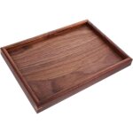 Plateau de petit - d�jeuner en bois plateau repas de service rectangulaire grand plateau pour pr�sentation ...