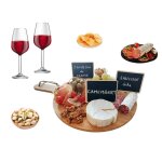 Plateau ou planche � fromages avec 3 ardoises et une craie