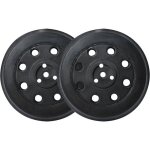 Plateau de ponage dur compatible bosch pex 12 pex 125 et pex 400 a 125 mm 8 trous 2 pices tapis