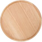 Plateau rond en bois planche  pizza plateau de service adapt aux outils de cuisson de cuisine