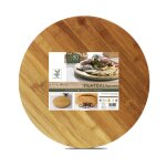 Plateau rond rotatif plateau de service tournant plat rond rotatif de table en bambou Plateau rond rotatif plateau de service tournant plat rond rotatif de table en bambou