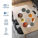 Plateau rotatif de table à manger plateau tournant rond pour table à manger organisateur pratique de ... Plateau rotatif de table à manger plateau tournant rond pour table à manger organisateur pratique de ...