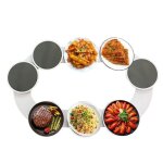 Plateau rotatif de table plateau tournant  rotation  360  tables rectangulaires et oblongues 8 plats ...