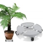 Plateau  roulettes dewel support de pot de fleurs rglable 30cm - 50cm stent - 200kg