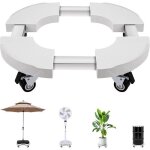 Plateau à roulettes rond réglable 38 - 50cm support de pot de fleur capacité charge 350kg porte plantes ... Plateau à roulettes rond réglable 38 - 50cm support de pot de fleur capacité charge 350kg porte plantes ...