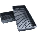 Plateau de semis 54 x 28 cm bac en plastique pour germination et culture hydroponique pour jardin et ...