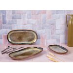 Plateaux de services - bjorn - genesis - ovale - grs - 3 pices - marron volcanique