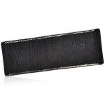 Plateau de service en c�ramique - orion - 335x12 cm - noir - compatible lave - vaisselle - surface rugueuse ...