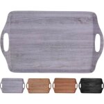Excellent plateau de service en mlamine 45 x 30 cm brun clair ko - 170459110svhn