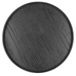 Plateau de service rond en bois pour fruits et aliments assiette de service pour la maison la cuisine ...