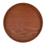 Plateau de service - naturel - rond - 30 cm - bois - durable et résistant à la pourriture Plateau de service - naturel - rond - 30 cm - bois - durable et résistant à la pourriture