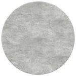 Plateau de table rond en bois ding�nierie - vidaxl - 50x50x15 cm - gris b�ton - usage ext�rieur