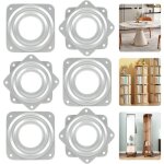 Plateau tournant à 360 degrés 6 pièces en métal roulement à billes pour bureau meubles plateau tournant ... Plateau tournant à 360 degrés 6 pièces en métal roulement à billes pour bureau meubles plateau tournant ...