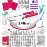 Plateau tournant de gteau - jormftte - kit de ptisserie professionnel - antidrapant - plastique abs ...