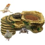 Plateforme tortue large r�sine abri pour tortues amphibiens cachette dhabitat aquatique pour rampes plateforme ...