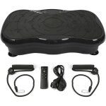 Plateforme vibrante et oscillante avec audio bluetooth usb lcd appareil dentranement  fitness noir
