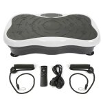 Plateforme vibrante oscillante fitness noir rouge avec cran lcd audio bluetooth noir et blanc 200w
