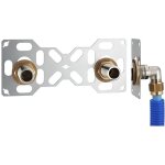 Platine sortie de cloison double per  compression - fixsystem - pour douche / baignoire - femelle - ...