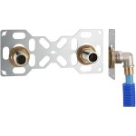 Kit de robinetterie - fixsystem - platine sortie de cloison double - Ø16 mm - entraxe 150 mm - eau potable ... Kit de robinetterie - fixsystem - platine sortie de cloison double - Ø16 mm - entraxe 150 mm - eau potable ...