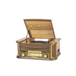 Platine vinyle bluetooth 5. 0 - tourne - disque multifonctions 5 w rms cd cassette fm enregistrement ...