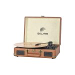 Platine vinyle bluetooth 5. 0 - tourne - disque portable 3 w rms 33 / 45 / 78 tours et aux - in - marron ...