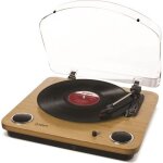 Platine vinyle - ion max lp wood - convertisseur audio analogique vers numrique - compatible 33 / 45 ...