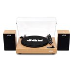 Platine vinyle jam bois avec paire denceintes