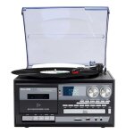 Platine vinyle multifonctions - avizar - belfast - bluetooth 5. 0 - enregistrement usb / sd - noir