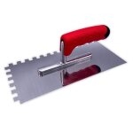 Platoir dent�e � colle / mortier - 28 x 12 cm - denture 10x10 - shaffer pro