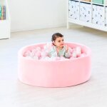 Play factory - piscine  balles rose avec 120 balles