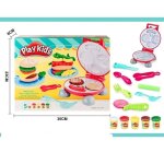 Play - kids burger party set p�tes � modeler playkid kitchen accessoires pour cr�er des hamburgers et ...