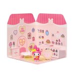 Playset my melody tea room - comansi - 40 + stickers - figurine 6 cm - violet