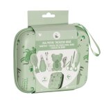 Plic ? trousse de soin bb ? 9 pices trousse zippe nomade hygine & manucure couleur vert