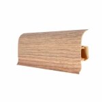 Plinthe cache - fils - lot de 5 - ch�ne naturel - 250 cm - 6 cm de hauteur - pvc