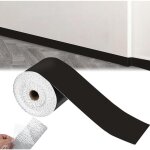 Plinthe souple autocollante - 10 cm x 5 m - plinthe flexible autocollante - noir