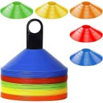 Plots de marquage pour football cône plots entraînement cônes de marquage avec sac en filet sangle à ... Plots de marquage pour football cône plots entraînement cônes de marquage avec sac en filet sangle à ...