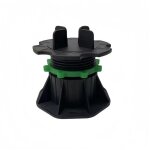 Plot rglable 50  80 mm dalle et carrelage  lunit mccover - l: 95 mm - e: 80 mm - noir