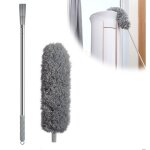 Plumeau poussi�re telescopique 254 cm - microfibre lavable - avec poign�e en acier inoxydable pour plafondstoi ...