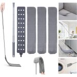 Plumeau telescopique - nettoyeur de poussi�re r�tractable gap avec 2 housses en microfibre pour sous ...