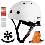 Plusawa casque v�lo enfant casque ajustable 48 - 58cm multi - sports 2 - 15 ans pour trottinette skate ...