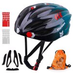 Plusawa casque v�lo enfant en1078 r�glable avec sangles stickers 3d & r�fl�chissants v�lo trottinette ...