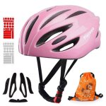 Plusawa casque v�lo enfant en1078 r�glable avec sangles stickers 3d & r�fl�chissants v�lo trottinette ...